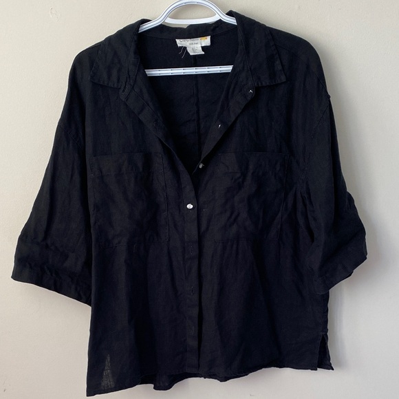 C&C California Tops - C&C California Black Button-Up Top
